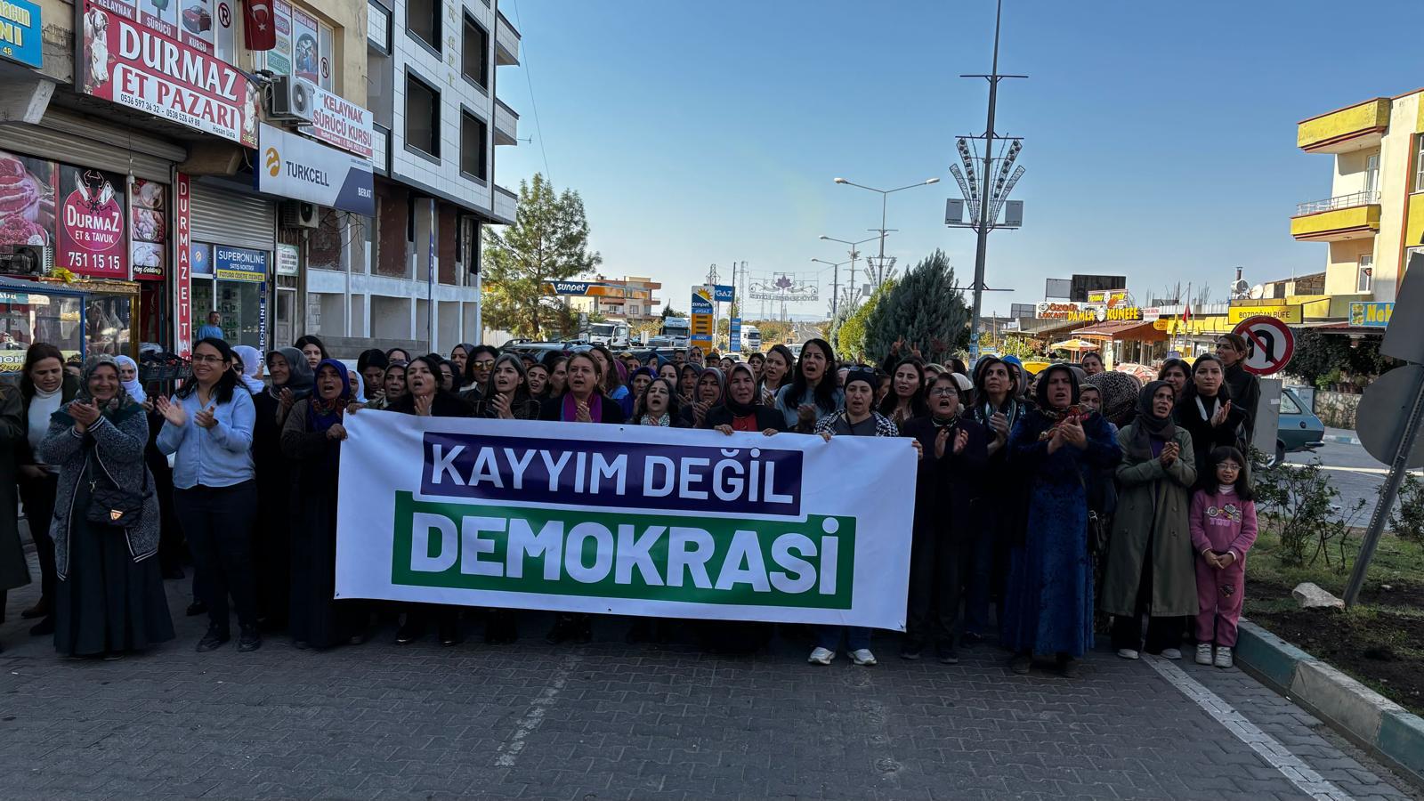 Eşbaşkan Şedal ve Zeydan kayyımın gaspettiği kentlerde