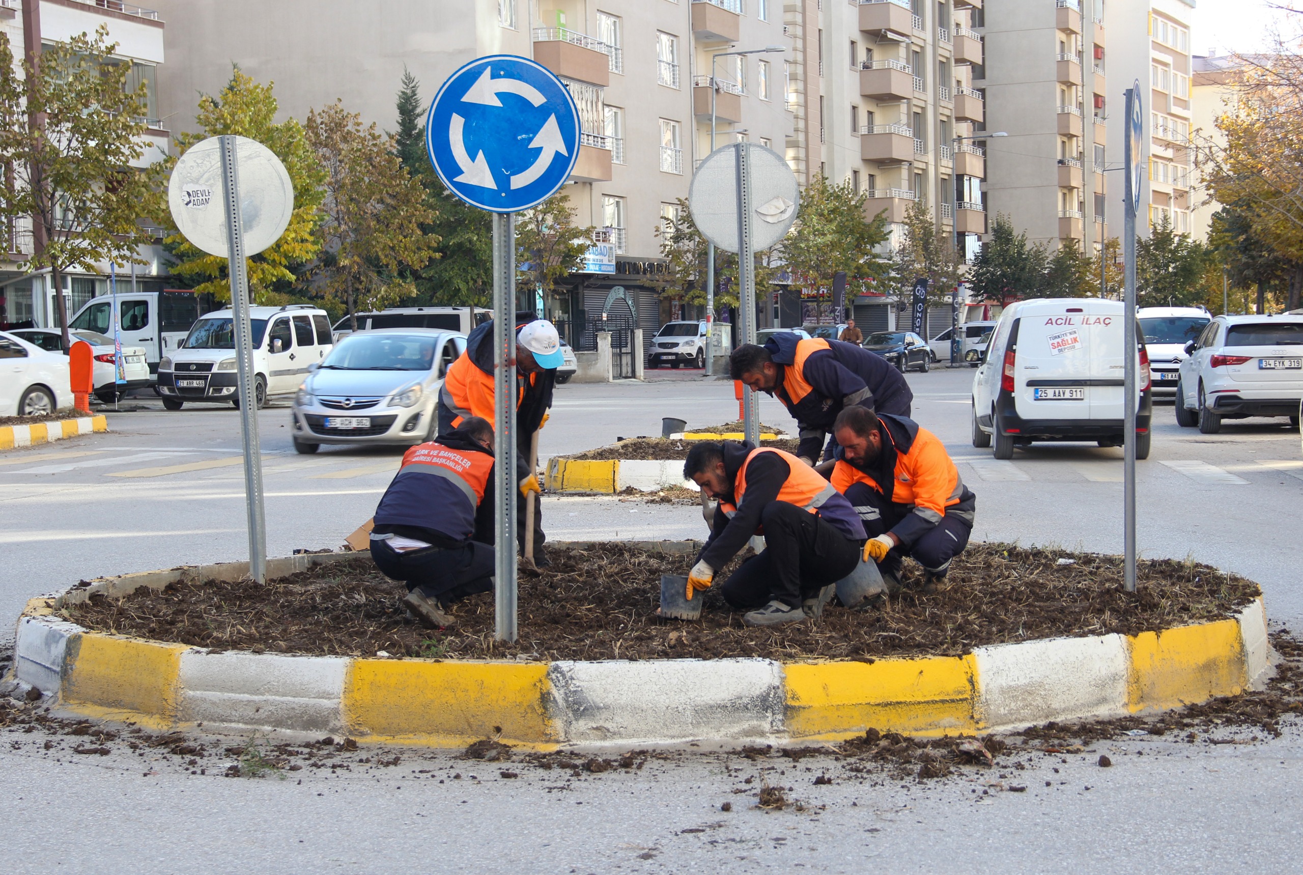 Van Büyükşehir Belediyesi 55 bin lale soğanını toprakla buluşturdu