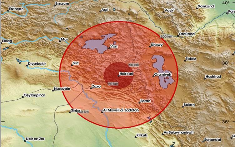 İran'daki deprem Hakkari'yi sarstı