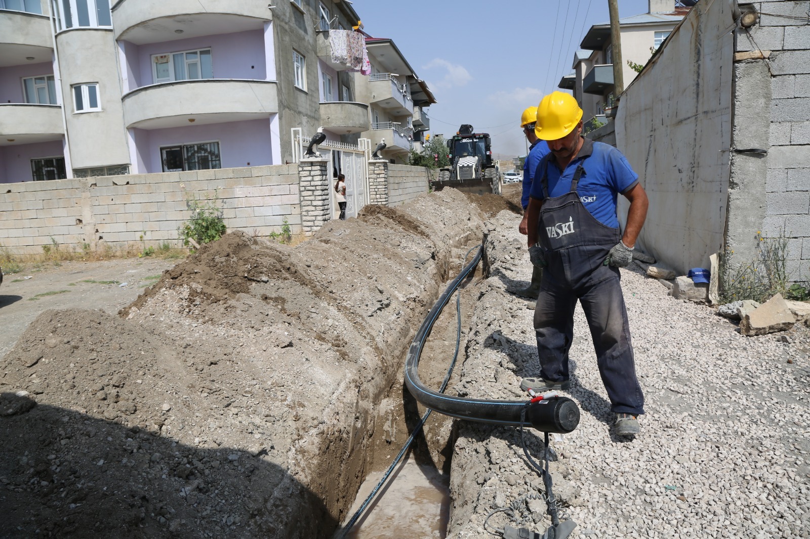 VASKİ’den 3 ayda 4.2 kilometre kanalizasyon hattı 