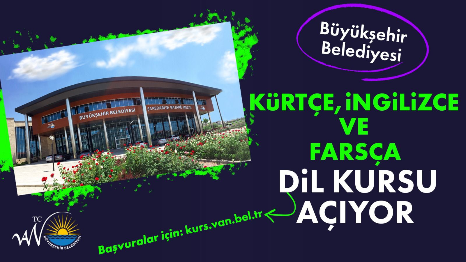 Van Büyükşehir Belediyesi Kürtçe, İngilizce ve Farsça dil kursu açıyor