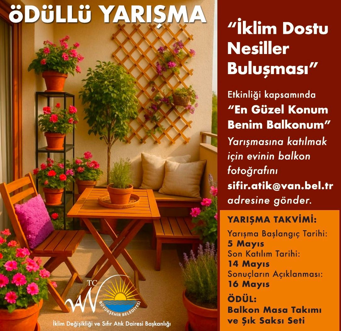 VAN’IN EN GÜZEL BALKONU SEÇİLİYOR