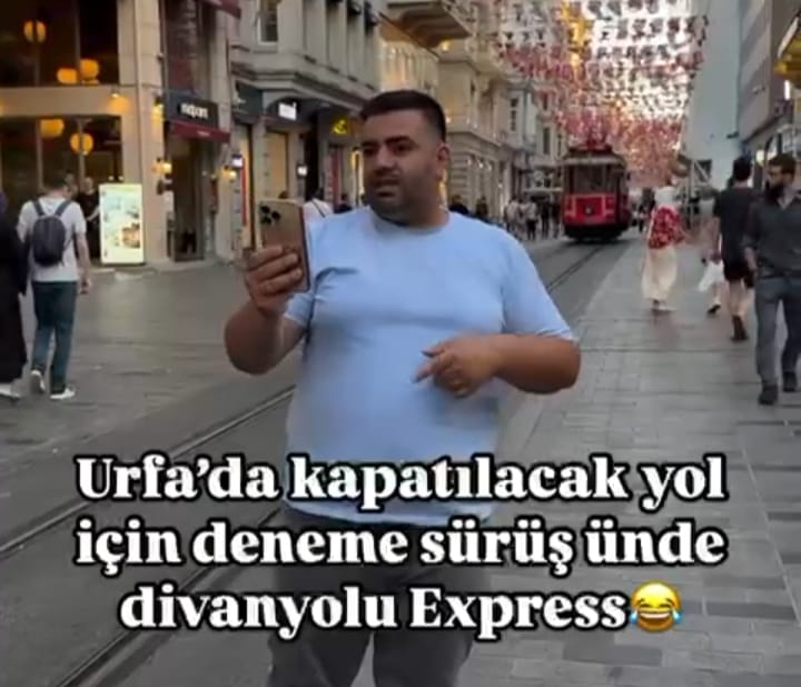 URFALI FENOMENDEN DİVANYOLU TRAMVAY GÖNDERMESİ