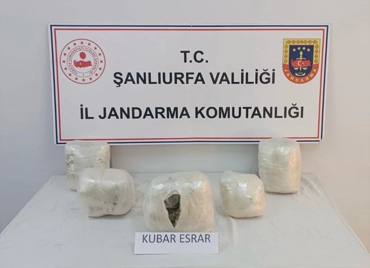 Şanlıurfa'da 5 Kilo 400 Gram Esrar Ele Geçirildi